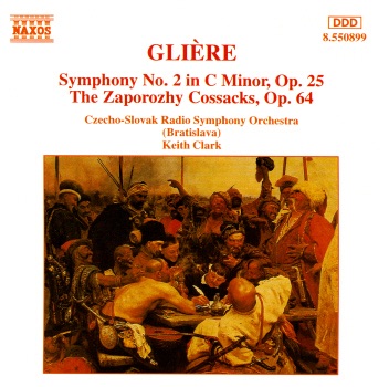 Glière: Symphony No. 2 & The Zaporozhy Cossacks by Keith Clark & Slovak Radio Symphony Orchestra album cover