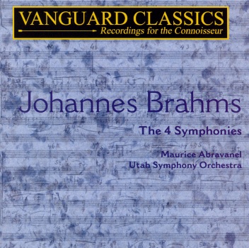 Brahms: The 4 Symphonies by Maurice Abravanel & Utah Symphony album cover