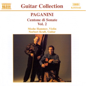Paganini: Centone Di Sonate Vol.2 by Moshe Hammer album cover