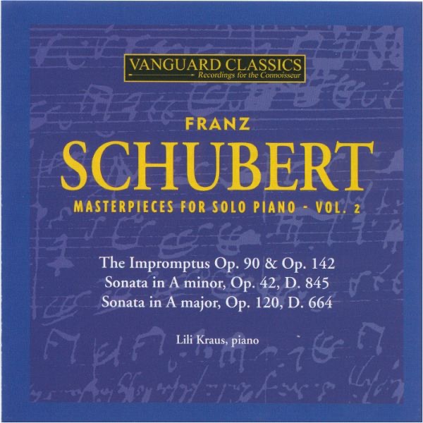Schubert: Masterpieces for Solo Piano, Vol. 2 by Lili Kraus album cover