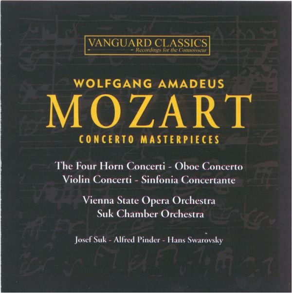 Mozart: Concerto Masterpieces by Albert Linder, Andre Lardrot, Josef Suk & Orchestra of the Vienna State Opera album cover