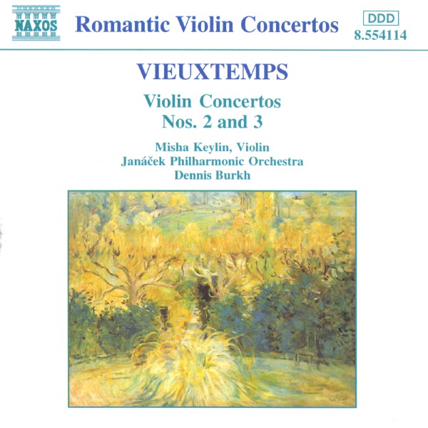Vieuxtemps: Violin Concertos Nos. 2 and 3 by Dennis Burkh, Janáček Philharmonic Orchestra & Misha Keylin album cover