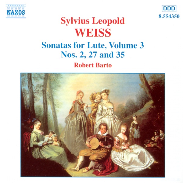 Weiss: Sonatas For Lute, Volume 3 by Robert Barto album cover