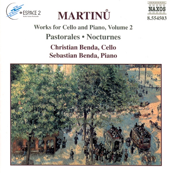 Martinů: Works for Cello & Piano, Vol. 2 by Christian Benda & Sebastian Benda album cover
