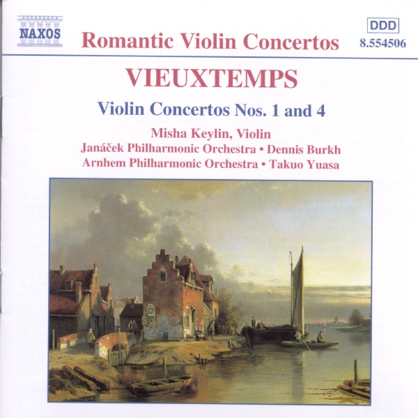 Vieuxtemps: Violin Concertos Nos. 1 and 4 by Arnhem Philharmonic Orchestra, Dennis Burkh, Janáček Philharmonic Orchestra, Misha Keylin & Takuo Yuasa album cover