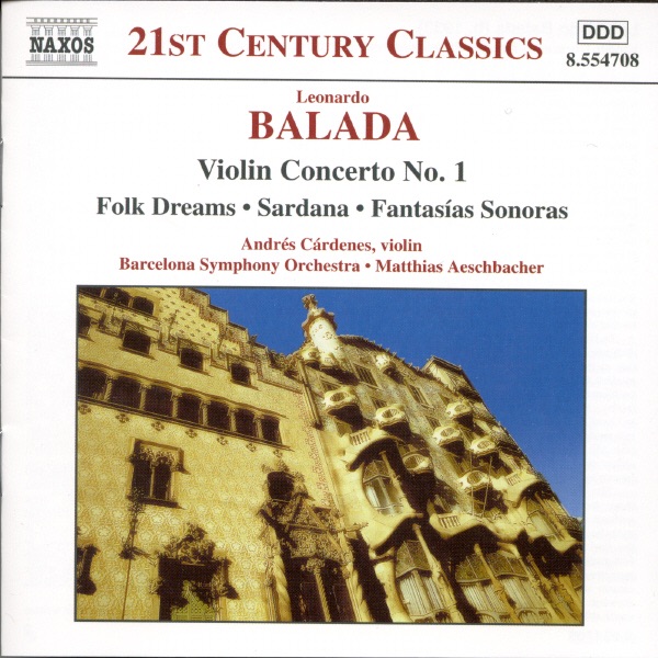 Balada: Violin Concerto No.1 - Folk Dreams by Andrés Cárdenes album cover