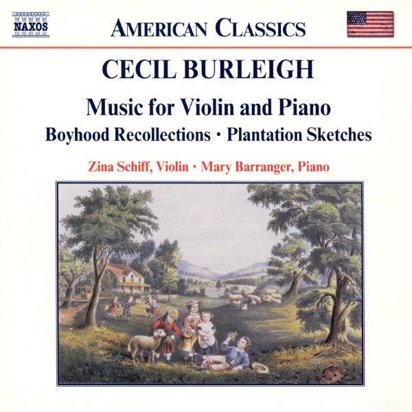 Burleigh: Music For Violin And Piano by Mary Barranger & Zina Schiff album cover