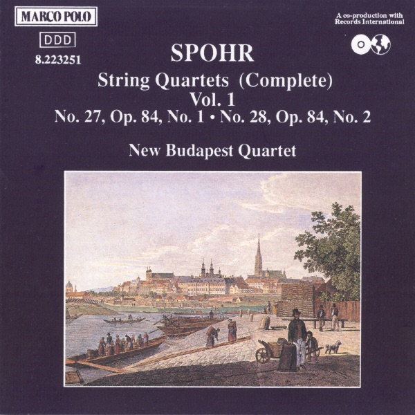 Spohr: String Quartets Nos. 27 & 28 by Andras Kiss, Ferenc Balogh, Karoly Botvay, Laszlo Barsony & New Budapest Quartet album cover