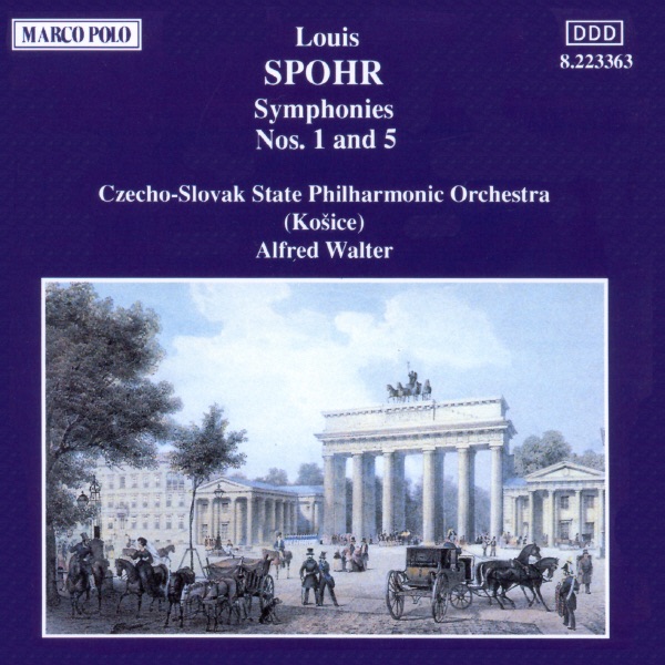 Spohr: Symphonies Nos. 1 & 5 by Alfred Walter & Czecho-Slovak State Philharmonic Orchestra album cover
