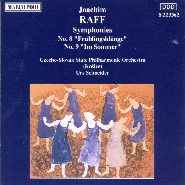 Raff: Symphonies Nos. 8 and 9 by Czecho-Slovak State Philharmonic Orchestra & Urs Schneider album cover