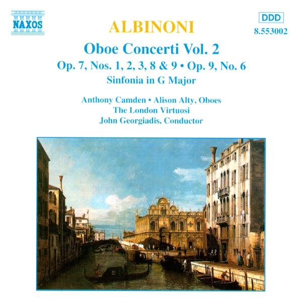 Albinoni: Oboe Concertos, Vol. 2 by Alison Alty, Anthony Camden, John Georgiadis & London Virtuosi album cover