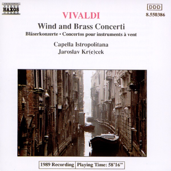 Vivaldi: Wind & Brass Concerti by Jaroslav Krček, Jiří Válek & Capella Istropolitana album cover
