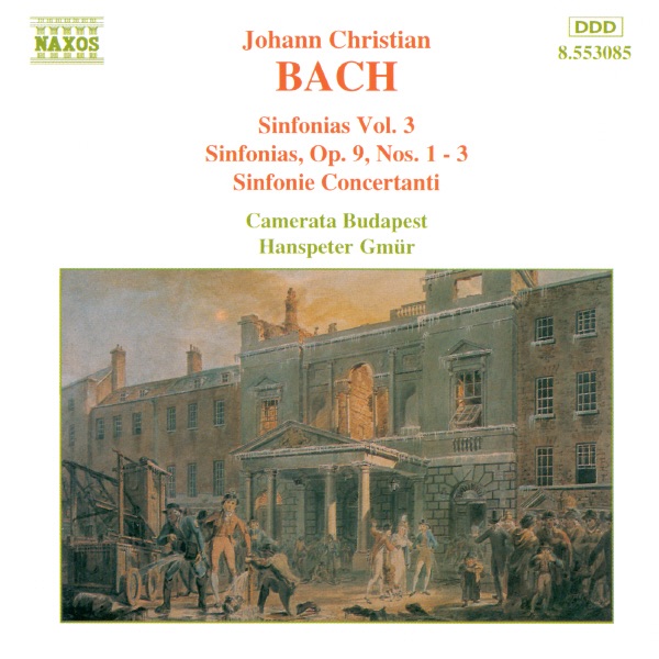 J. C. Bach: Sinfonias, Vol. 3 by Budapest Camerata & Hanspeter Gmür album cover