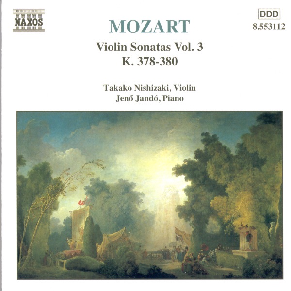 Mozart: Violin Sonatas Vol. 3, K. 378, 379, 380 by Jenő Jandó & Takako Nishizaki album cover