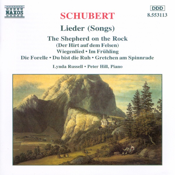 Schubert: Lieder (Russell) by Lynda Russell & Peter Hill album cover