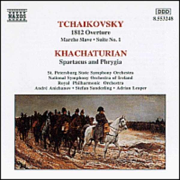 Tchaikovsky: 1812 Overture; Khachaturian: Spartacus by Royal Philharmonic Orchestra, RTÉ National Symphony Orchestra & St. Petersburg State Symphony Orchestra album cover