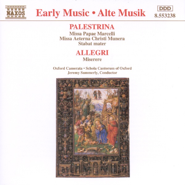 Palestrina: Missa Papae Marcelli by Jeremy Summerly, Oxford Camerata & Schola Cantorum Of Oxford album cover