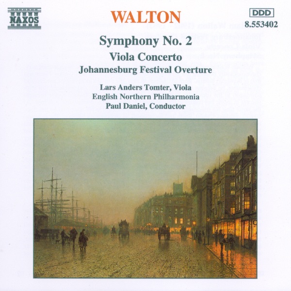 Walton: Symphony No. 2; Viola Concerto by English Northern Philharmonia & Paul Daniel album cover