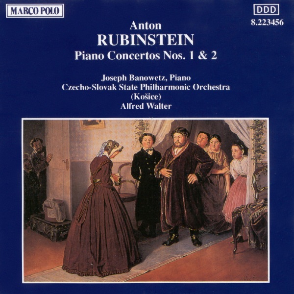 Rubinstein: Piano Concertos Nos. 1 & 2 by Joseph Banowetz album cover