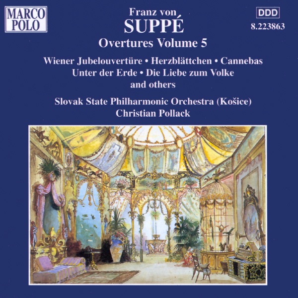 Suppe: Overtures, Vol. 5 by Slovak State Philharmonic Orchestra (Kosice) & Christian Pollack album cover
