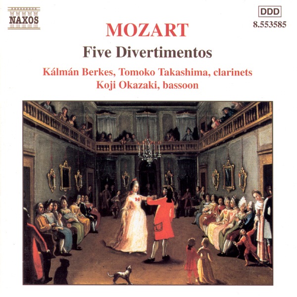 Mozart: Wind Divertimentos by Koji Okazaki, Kálmán Berkes & Tomoko Takashima album cover