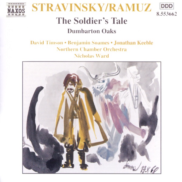 Stravinsky - Ramuz: The Soldier's Tale by Nicholas Ward & Northern Chamber Orchestra album cover