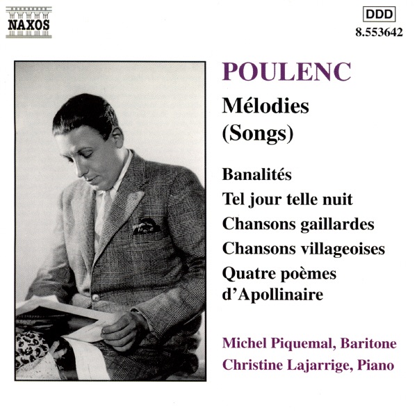 Poulenc: Melodies (Songs) by Christine Lajarrige & Michel Piquemal album cover