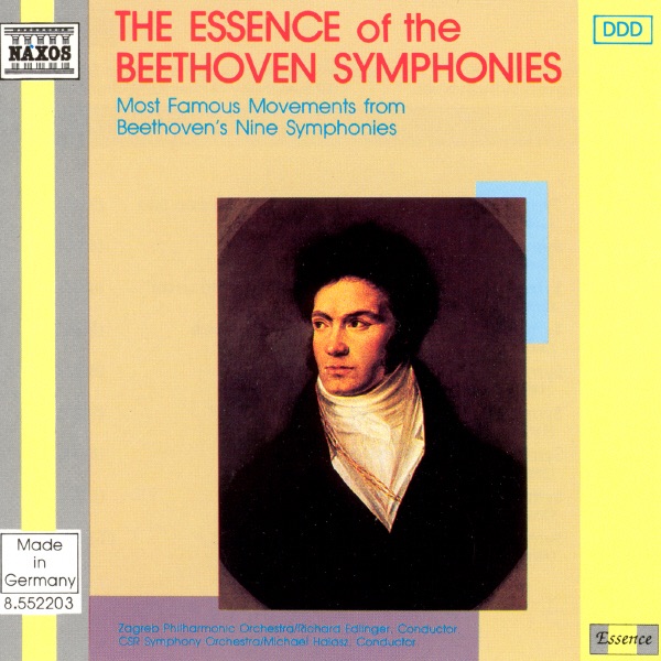 The Essence of the Beethoven Symphonies by CSR Symphony Orchestra, Micharl Halasz, Richard Edlinger & Zagreb Philharmonic Orchestra album cover