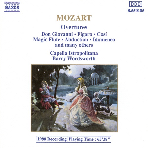 Mozart: Overtures by Barry Wordsworth & Capella Istropolitana album cover
