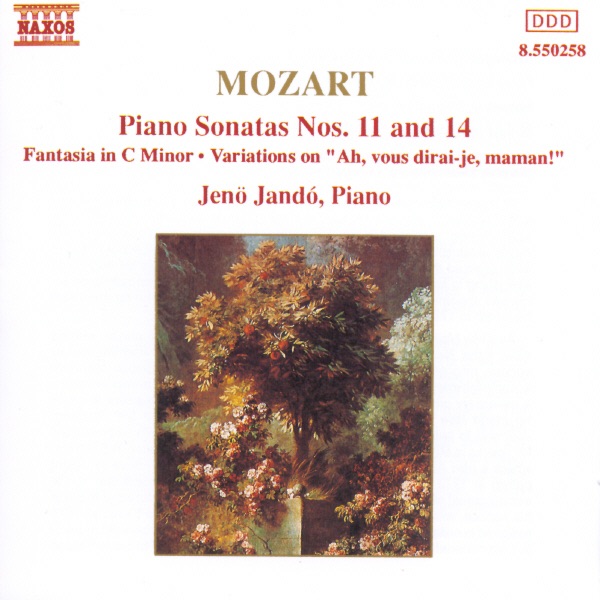 Mozart: Works for Solo Piano by Jenő Jandó album cover