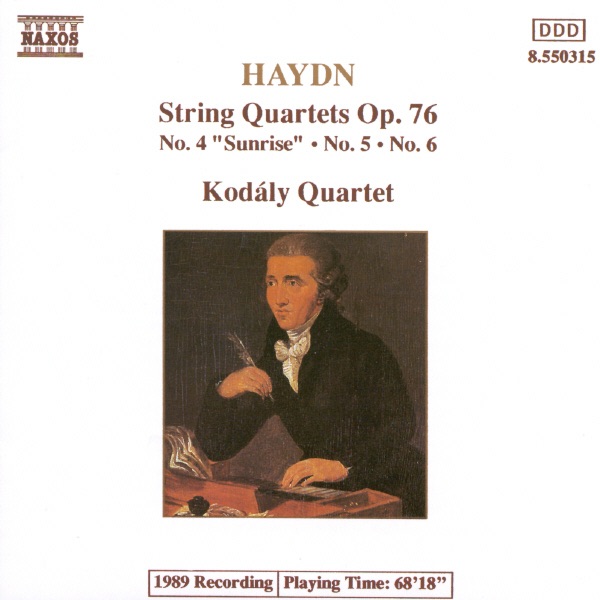 Haydn: String Quartets, Op. 76, Nos. 4-6 by Kodály Quartet album cover