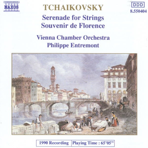 Tchaikovsky: Serenade for Strings & Souvenir de Florence by Philippe Entremont & Vienna Chamber Orchestra album cover