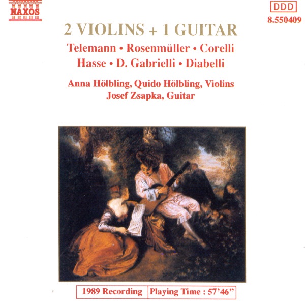2 Violins & 1 Guitar by Anna Holbling, Josef Zsapka & Quido Holbling album cover