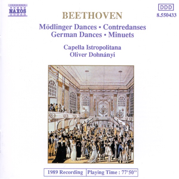 Beethoven: Dances by Capella Istropolitana & Oliver von Dohnányi album cover