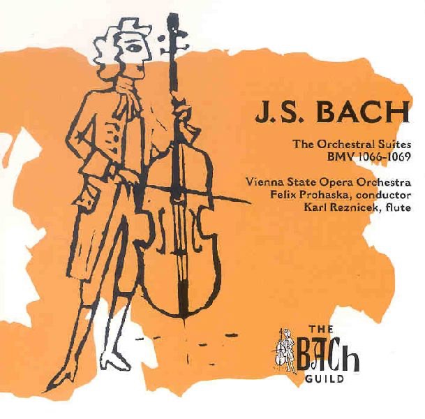 Bach: The Orchestral Suites BMV 1066-1069 by Felix Prohaska & Orchestra of the Vienna State Opera album cover