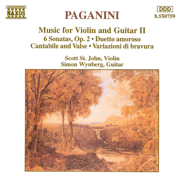 Paganini: Music for Violin and Guitar II by Scott St. John & Simon Wynberg album cover