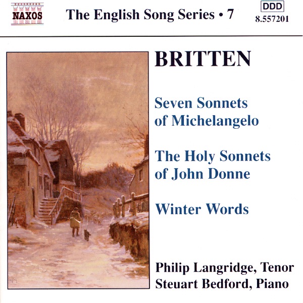 Britten: The English Song Series - 7 by Philip Langridge & Steuart Bedford album cover
