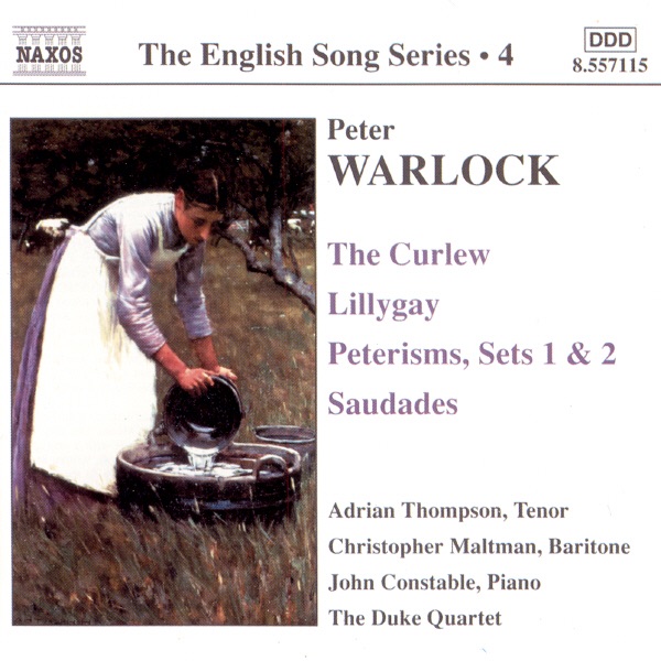 Warlock: The Curlew, Lillygay by Adrian Thompson, Christopher Maltman, John Constable & The Duke Quartet album cover