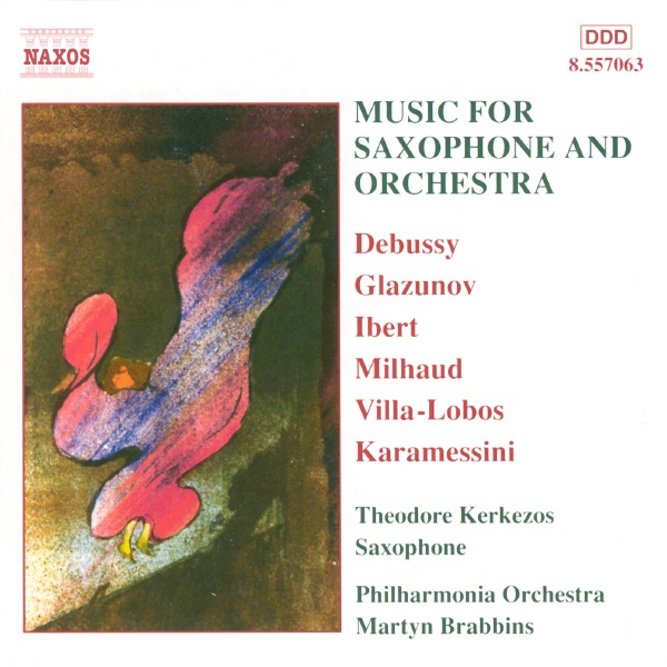 Music for Saxophone and Orchestra by Martyn Brabbins, Philharmonia Orchestra, Theodore Kerkezos & Vicci Wardman album cover