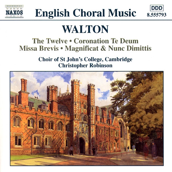 English Choral Music: William Walton by Choir of St John’s College, Cambridge, Christopher Robinson & Christopher Whitton album cover