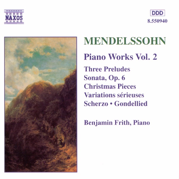 Mendelssohn: Piano Works Vol. 2 by Benjamin Frith album cover