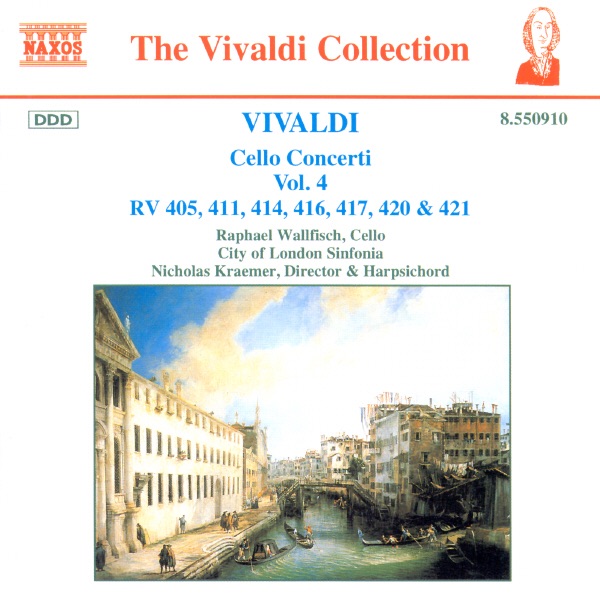 Vivaldi: Cello Concerti by City of London Sinfonia, Nicholas Kraemer & Raphael Wallfisch album cover