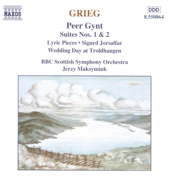 Grieg: Peer Gynt, Sigurd Jorsalfar by BBC Scottish Symphony Orchestra & Jerzy Maksymiuk album cover