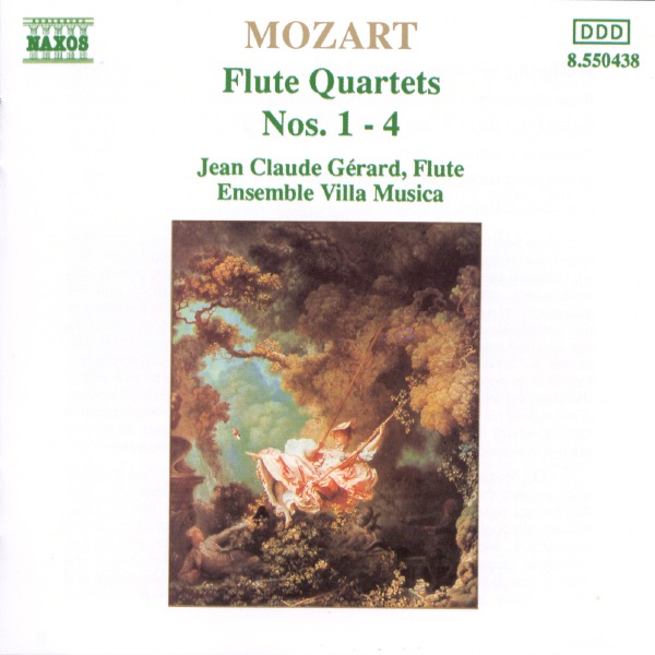 Mozart: Flute Quartets Nos. 1-4 by Enrique Santiago, Ensemble Villa Musica, Jean Claude Gérard & Martin Ostertag album cover