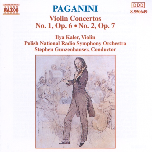 Paganini: Violin Concertos Nos. 1 & 2 by Ilya Kaler, Polish National Radio Symphony Orchestra & Stephen Gunzenhauser album cover