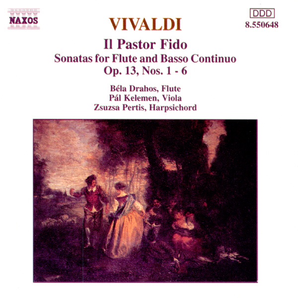 II Pastor Fido - Sonatas for Flute and Basso Continuo by Béla Drahos, Pál Kelemen & Zsuzsa Pertis album cover
