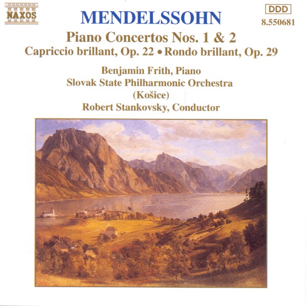 Mendelssohn: Piano Concertos Nos. 1 & 2 by Benjamin Frith, Robert Stankovsky & Slovak State Philharmonic Orchestra album cover