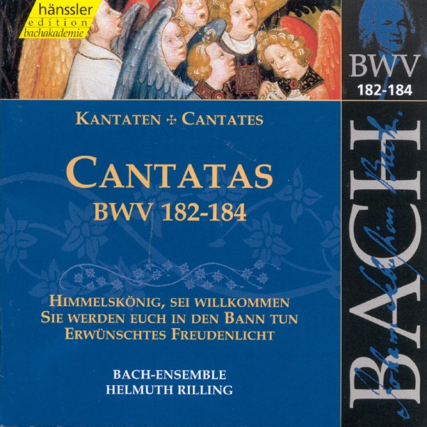 Bach: Cantatas, BWV 182-184 by Bach-Collegium Stuttgart, Gächinger Kantorei Stuttgart & Helmuth Rilling album cover
