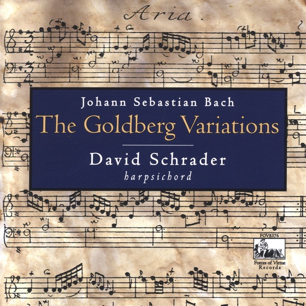 The Goldberg Variations by David Schrader album cover