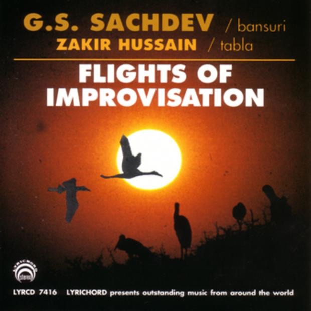 Flights of Improvisation by G. S. Sachdev & Zakir Hussain album cover